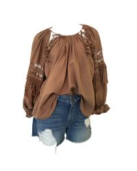 Ulla Johnson - Brown Dumon Blouse - Lyst