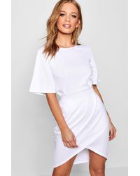 petite tie waist dress