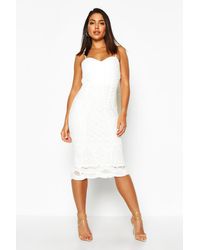 boutique mesh panelled strappy midi dress