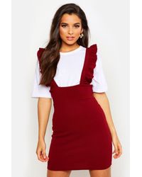ruffle strap pinafore