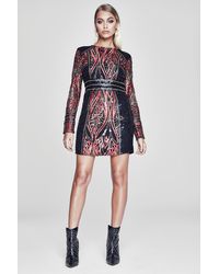 boohoo red sequin dress