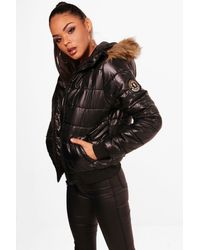 boohoo waterproof coat