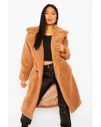 long length teddy coat