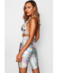 holographic cycling shorts