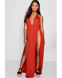 petite maxi dress with slit