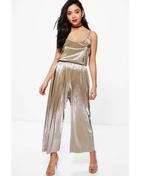 crinkle jumpsuit culotte