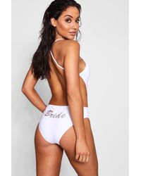 bride slogan swimsuit