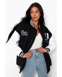 female varsity jacket