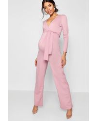 boohoo maternity jumpsuit