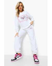 Chándal Con Sudadera De Club De Tenis De Beverly Hills Boohoo de color  Blanco | Lyst