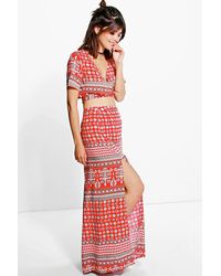 maxi skirt and top co ord