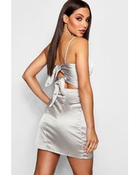 satin mini dress