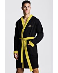 black and gold mens robe