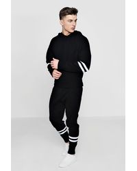 black knitted tracksuit