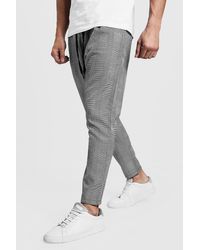 nike woven checked tracksuit bottoms
