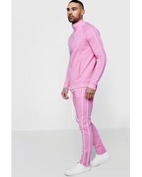 pink tracksuit mens