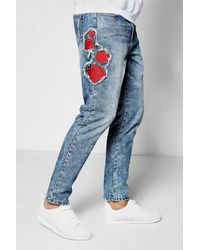 jeans with roses mens