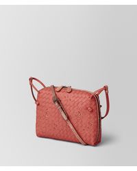 Bottega Veneta Multicolor Hibiscus Intrecciato Nappa Ayers Nodini Bag