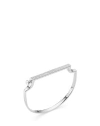 Monica Vinader | Metallic Signature Thin Diamond Bangle | Lyst