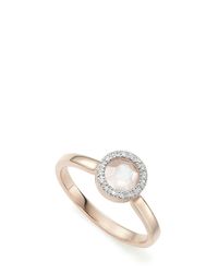 Monica Vinader | Metallic Rose Quartz Naida Ring | Lyst
