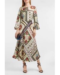 Paul & Joe Multicolor Felino Printed Silk-twill Dress