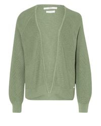 brax strickjacke grün