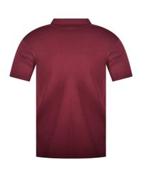 Polo Ralph Lauren Cotton Wine Coloured Slim Fit Polo Shirt for Men - Lyst