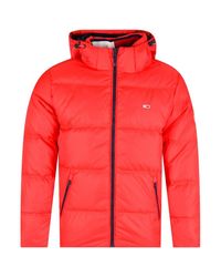Tommy jeans essential down jacket red Clearance