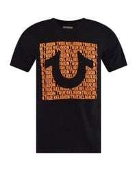orange true religion shirt