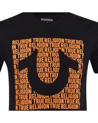 orange true religion shirt