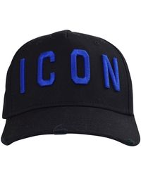 blue icon cap