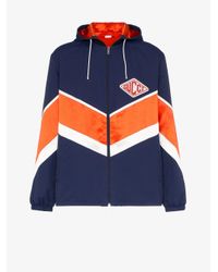 nylon jacket with gucci game patch