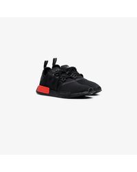 Vædde Pacific Mars adidas Synthetic Black And Red Nmd R1 Sneakers for Men - Lyst