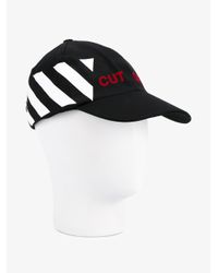 Off White C O Virgil Abloh Cotton Cut Off Cap For Men Lyst