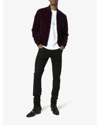 purple velvet bomber jacket