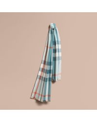 powder blue cashmere scarf