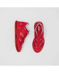 burberry sneakers red
