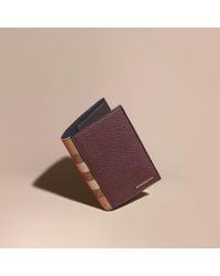 burberry passport holder women's
