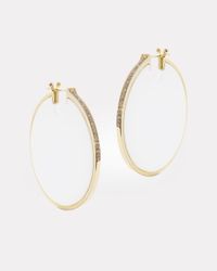 BY PARIAH White Lenticular Earrings
