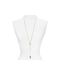 Aqua | Gold Poppy Pendant Necklace, 30" | Lyst