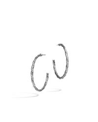 John Hardy | Metallic Classic Chain Medium Hoop Earrings | Lyst
