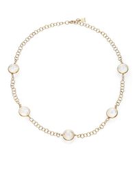Temple St. Clair | Metallic Celestial Rock Crystal, Diamond & 18k Yellow Gold Moonface Station Necklace | Lyst