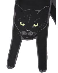 Cléo Ferin Mercury Black Cat Silk Twill Scarf