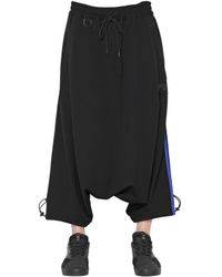 Y-3 | Blue Cotton Jersey Sarouel Jogging Pants for Men | Lyst