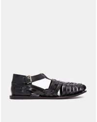 asos black gladiator sandals
