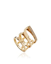 Paige Novick | Metallic Sophia Ring with White Diamonds | Lyst