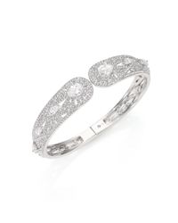 Adriana Orsini | Metallic Phoenix Crystal Cage Bangle Bracelet/silvertone | Lyst
