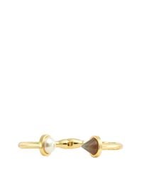 Eddie Borgo | Gray Agate Cone Pearl Hinge Cuff | Lyst