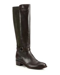 Aquatalia | Brown Olalla Leather Knee Boots | Lyst
