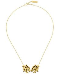 KENZO | Metallic Tassel Tiger Necklace | Lyst